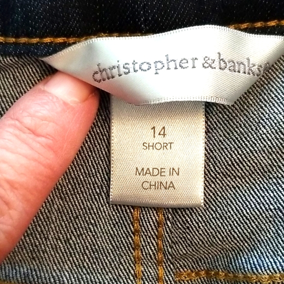 NEW Christopher & Banks Jeans 14Short - Picture 4 of 5